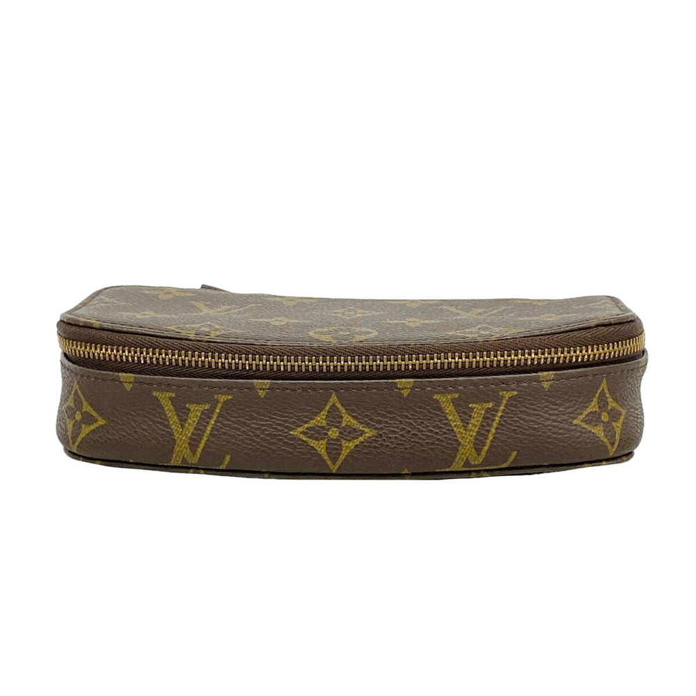Louis Vuitton Monogram Pochette Montecarlo Case M47352 Brown Women's